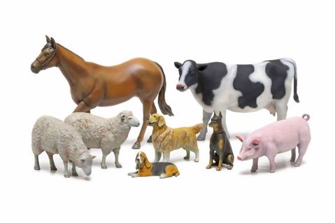 Military Tamiya 1/35 Livestock Set
