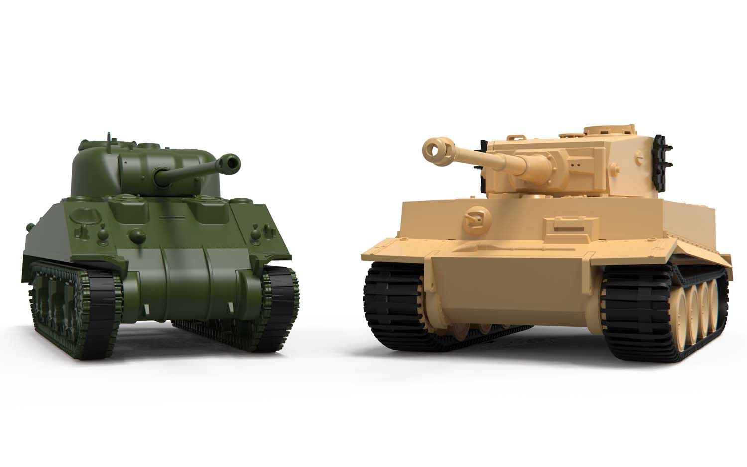 Military Airfix 1/72 Classic Conflict Tiger 1 vs Sherman Firefly Vc