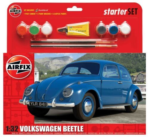 Cars, Bikes and Trucks Airfix 1/32 Medium Starter Set - VW Beetle