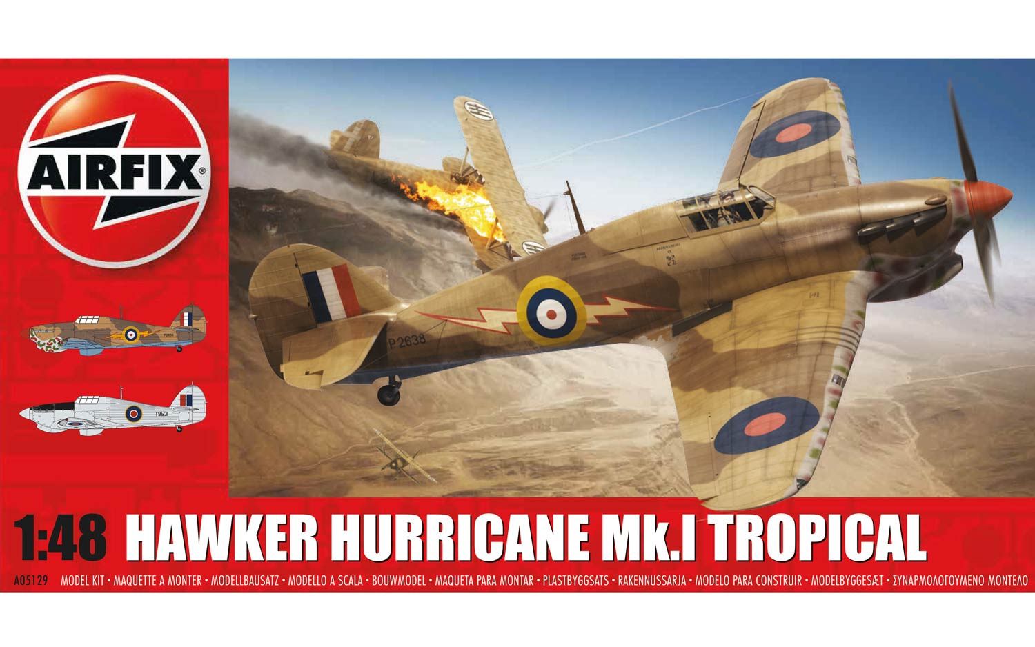 Aircraft Airfix 1/48 Hawker Hurricane Mk.I Tropical