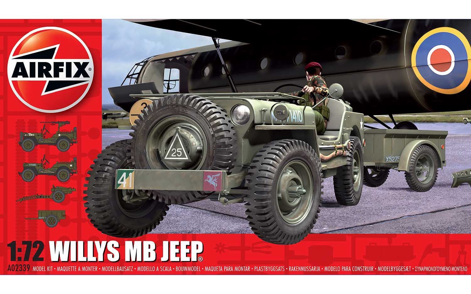Military Airfix 1/76 Willys MB Jeep