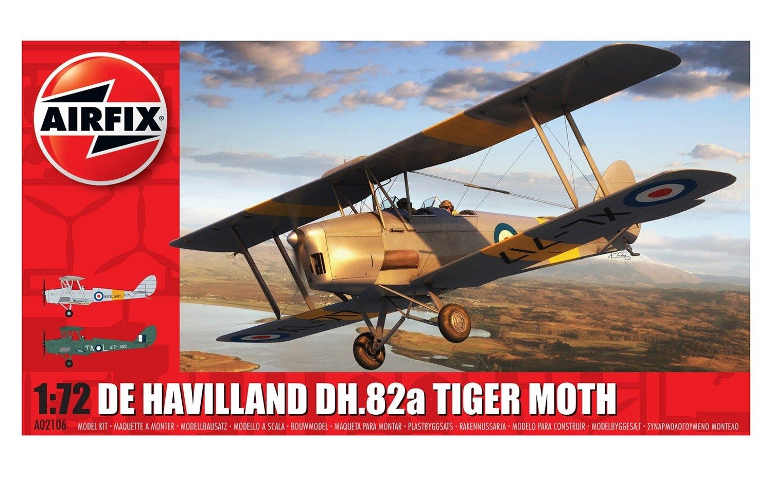 Aircraft Airfix 1/72 1/72 De Havilland DH.82a Tiger Moth