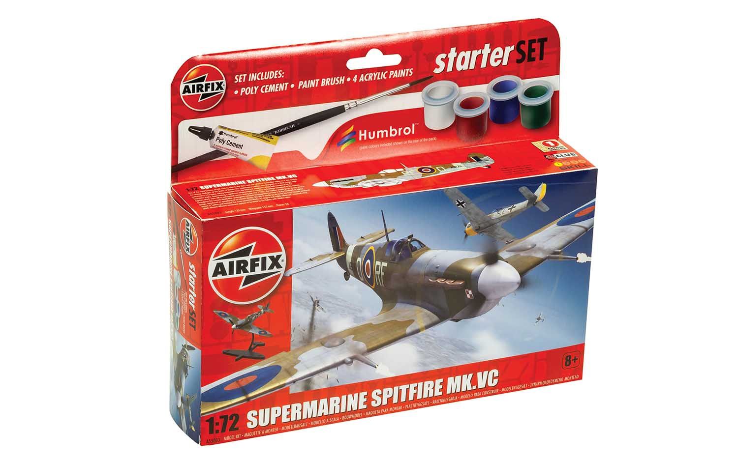 Aircraft Airfix 1/72 Supermarine Spitfire Mk.Vc Starter Set