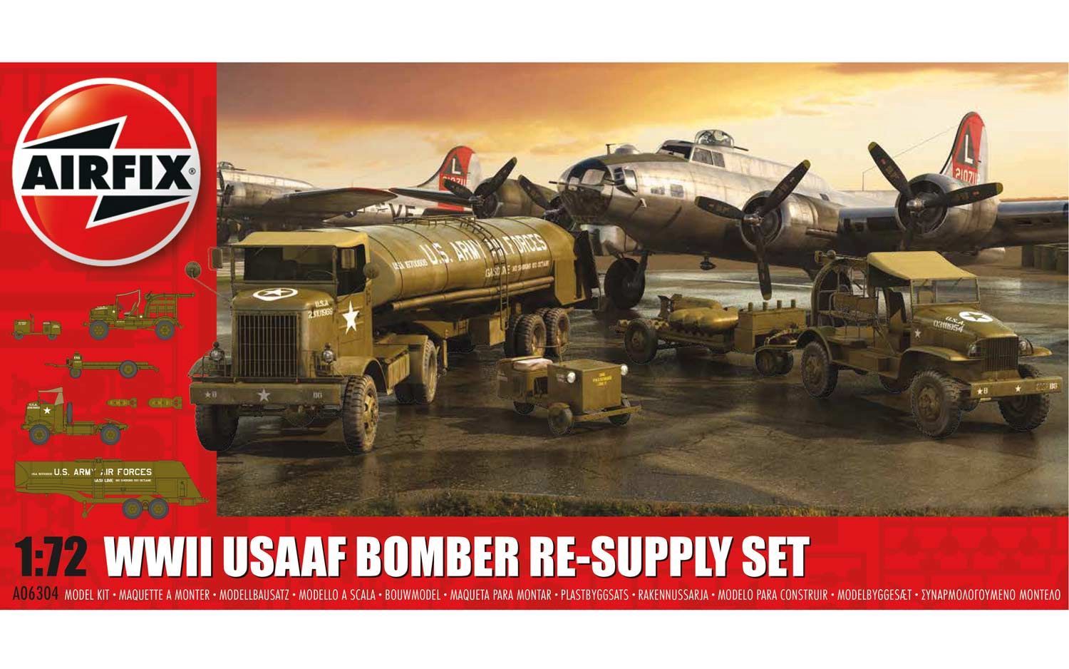 Aircraft Airfix 1/72 WWII USAAF 8th Bomber Resupply Set