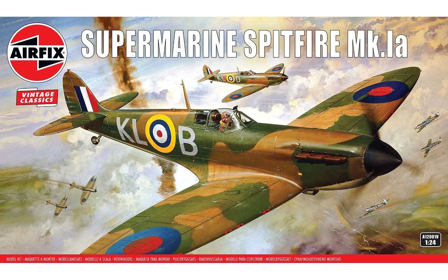 Aircraft Airfix 1/24 Supermarine Spitfire Mk.1a Vintage Kit