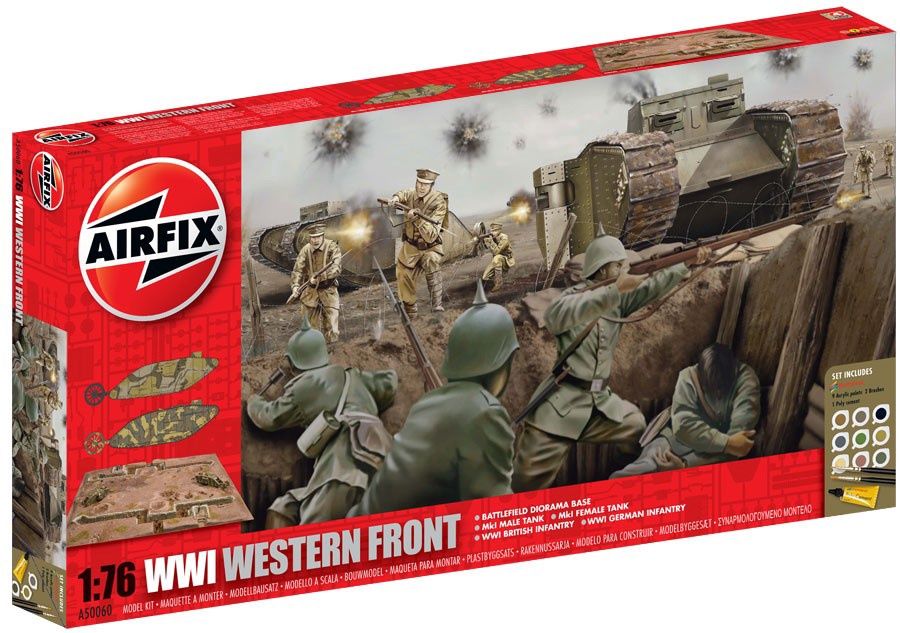 Military Airfix 1/76 WW1 Western Front Battlefield Diorama Model Kit