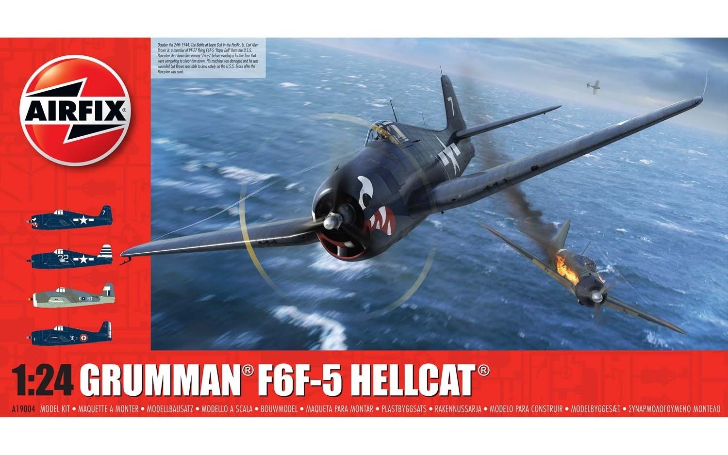 Aircraft Airfix 1/24 Grumman F6F-5 Hellcat