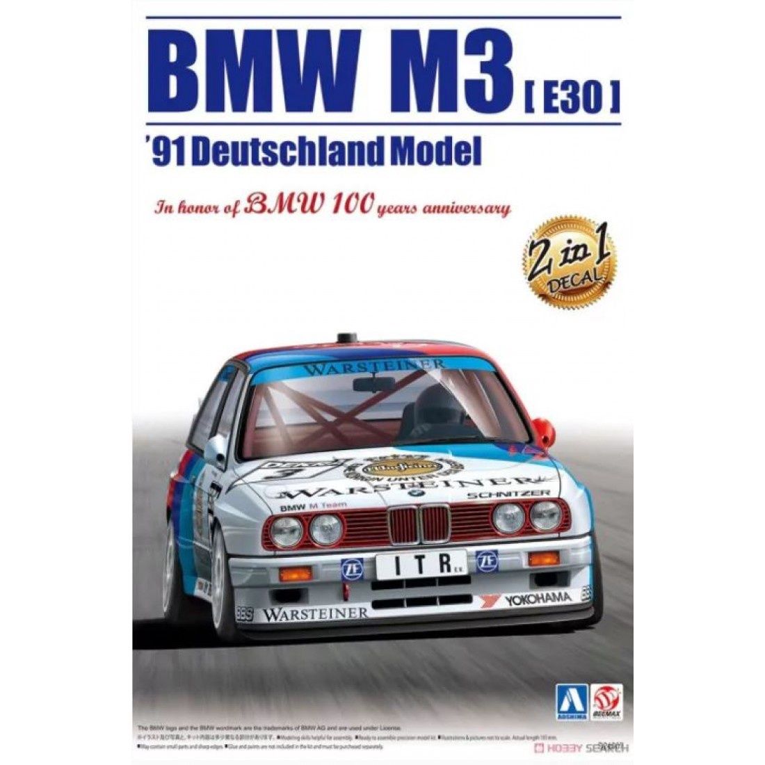 Cars, Bikes and Trucks Aoshima 1/24 BMW M3 E30 91 Deutschland