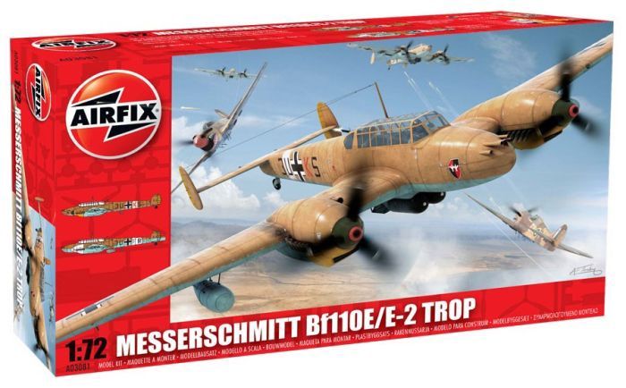 Aircraft Airfix 1/72 Messerschmitt Bf110E/E-2 TROP 1:72