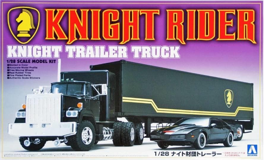 Space, Sci-Fi and TV Aoshima 1/28 Knight Rider Truck and Trailer