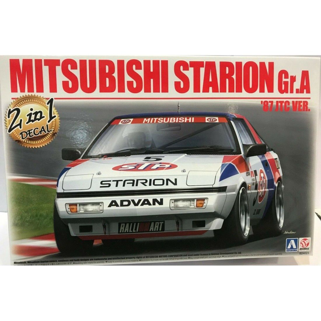 Cars, Bikes and Trucks Aoshima 1/24 Mitsubishi Starion Gr.A 1987 JTC