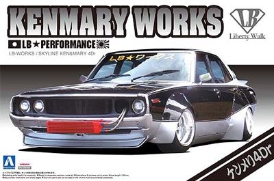 Cars, Bikes and Trucks Aoshima 1/24 LB Works Skyline Ken&amp;Mary 4 Door