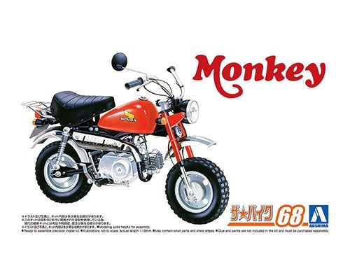 Cars, Bikes and Trucks Aoshima 1/12 Honda Z50J-1 Monkey 1978