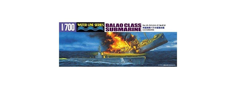 Ship Aoshima 1/700 1/700 US NAVY BALAO CLASS SUBMARINE