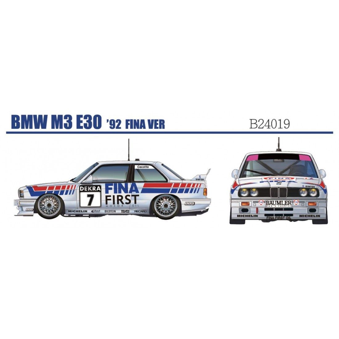 Cars, Bikes and Trucks Aoshima 1/24 BMW M3 E30 '92 Final Version