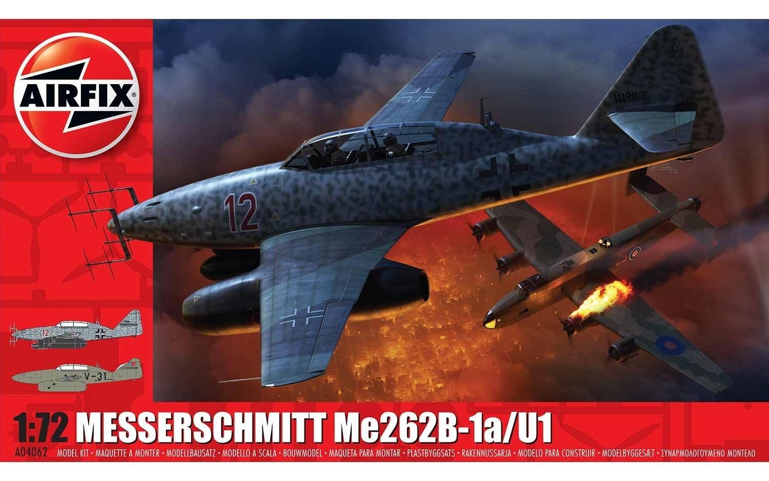 Aircraft Airfix 1/72 Messerschmitt Me262B-1a/U1