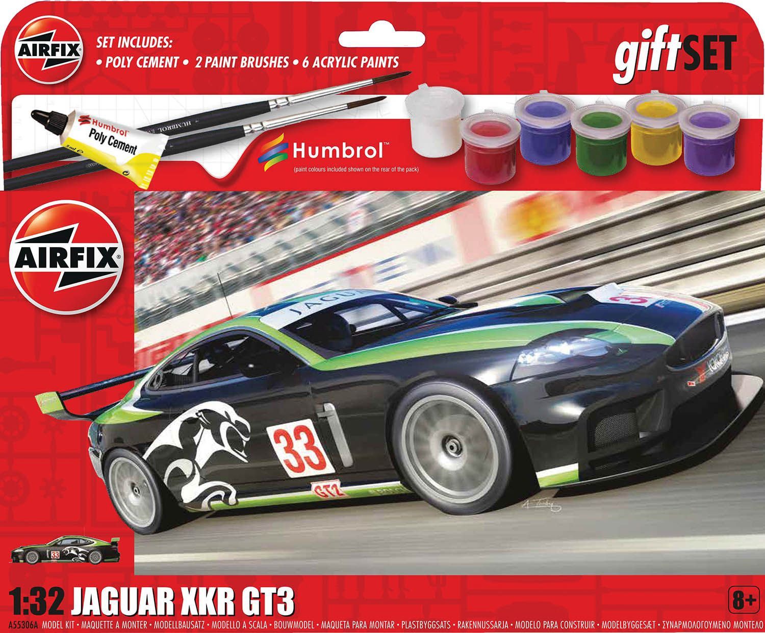 Cars, Bikes and Trucks Airfix 1/32 Hanging Gift Set - Jaguar XKR GT3