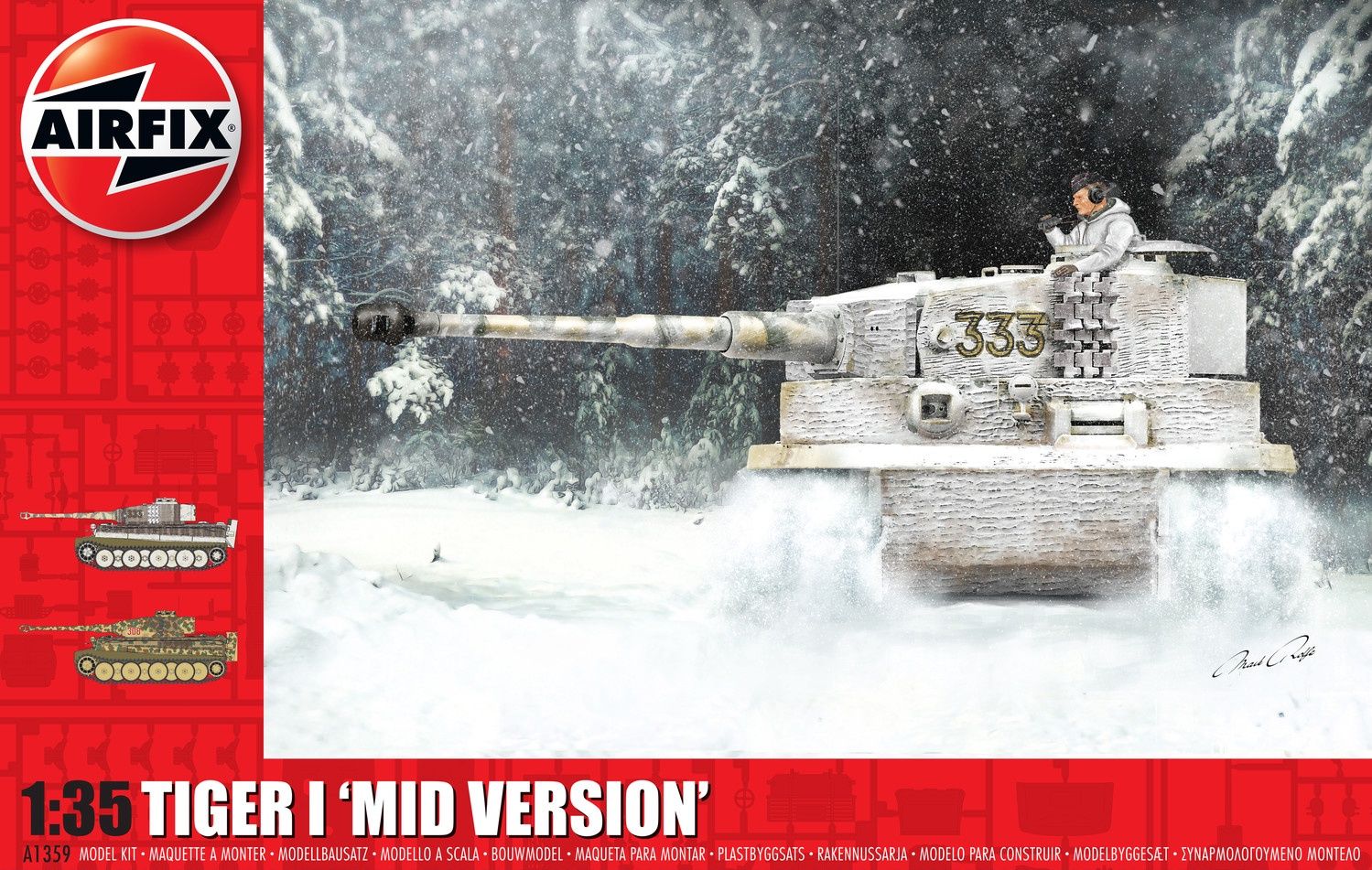 Military Airfix 1/35 Tiger-1 Mid Version