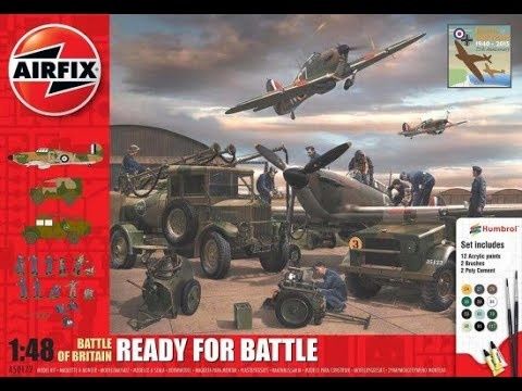 Aircraft Airfix 1/48 Battle Of Britain “Ready For Battle" Gift Set