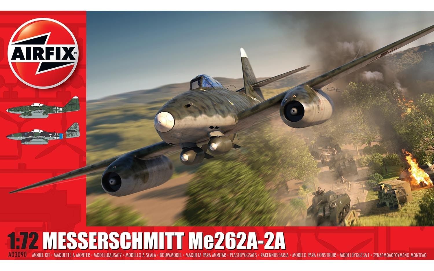 Aircraft Airfix 1/72 Messerschmitt Me262A-2A