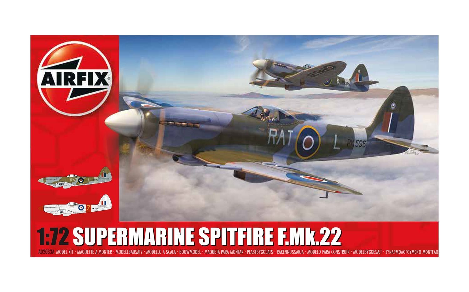 Aircraft Airfix 1/72 Supermarine Spitfire F Mk 22