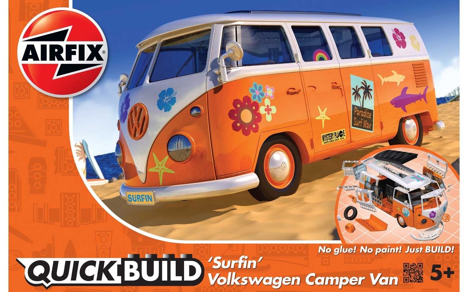 Cars, Bikes and Trucks Airfix Quickbuild Quickbuild VW Camper Van (Surfin)