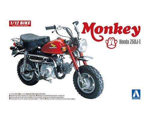 Cars, Bikes and Trucks Aoshima 1/12 Honda Monkey Z50J-I 1978