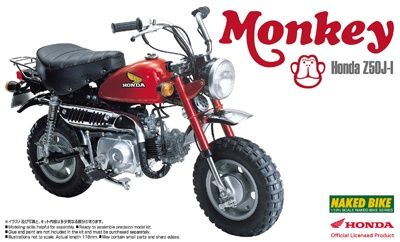 Cars, Bikes and Trucks Aoshima 1/12 Honda Z50J-I Monkey Bike