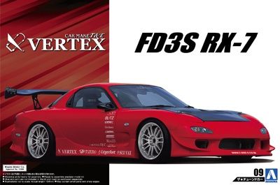 Cars, Bikes and Trucks Aoshima 1/24 Mazda RX-7 Vertex T&amp;E FD3S