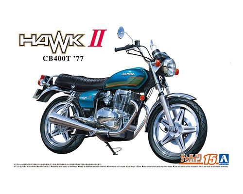 Cars, Bikes and Trucks Aoshima 1/12 Honda CB400T Hawk II 1977