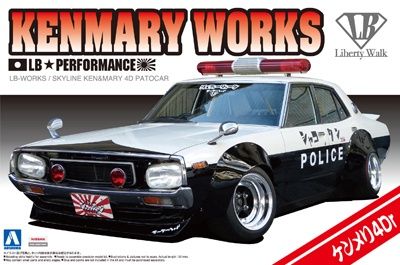 Cars, Bikes and Trucks Aoshima 1/24 Ken &amp; Mary Custom Works Patrol Car