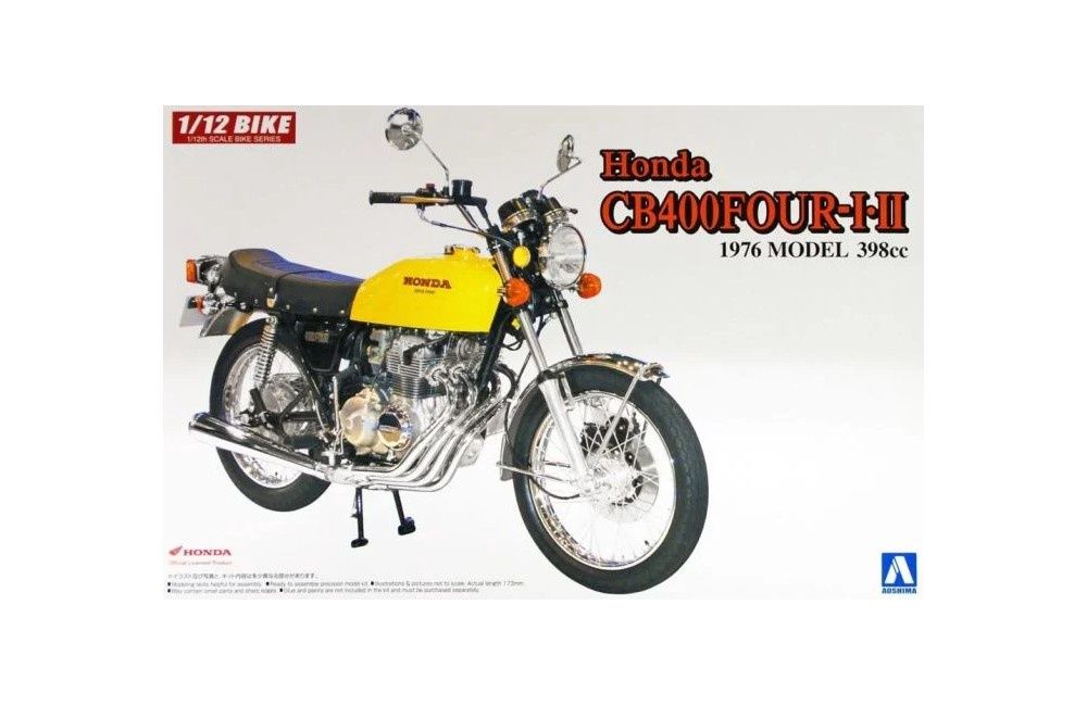 Cars, Bikes and Trucks Aoshima 1/12 HONDA CB400 FOUR I/II (398cc) 1976