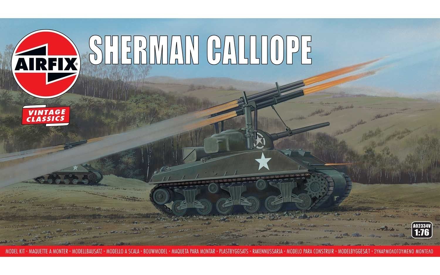 Military Airfix 1/76 Sherman Calliope