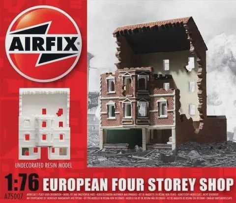 Military Airfix 1/76 European 4 Storey Shop