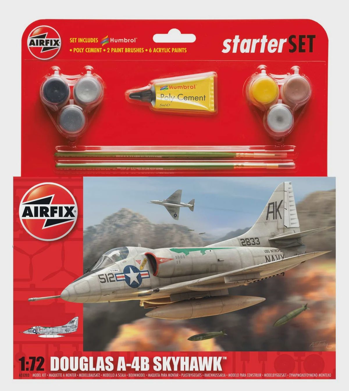 Aircraft Airfix 1/72 Douglas A-4B Skyhawk Readyset