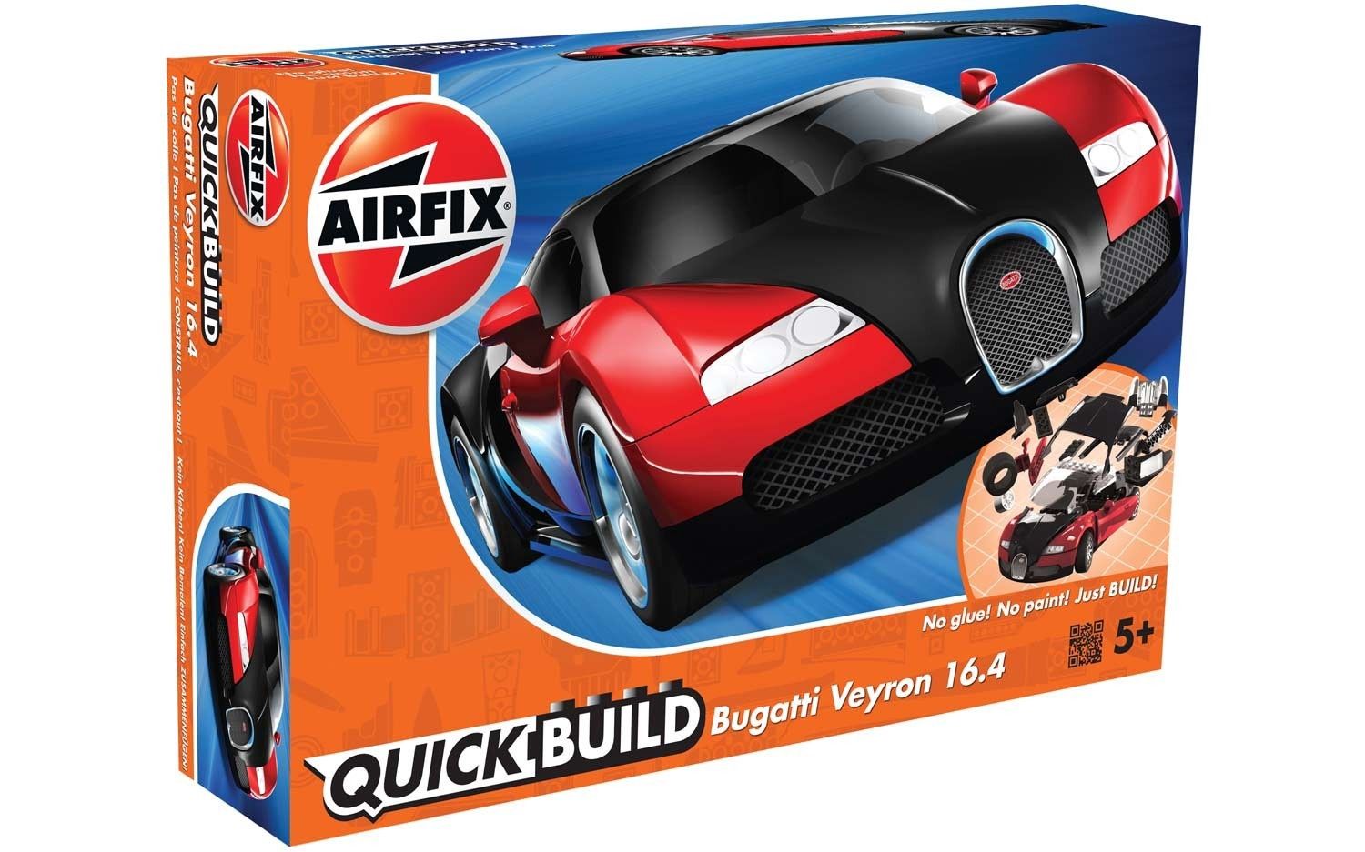 Cars, Bikes and Trucks Airfix Quickbuild Quickbuild Bugatti Veyron Black/Red