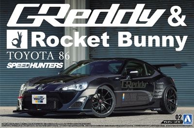 Cars, Bikes and Trucks Aoshima 1/24 Toyota 86 Greddy &amp; Rocket Bunny Volk Racing