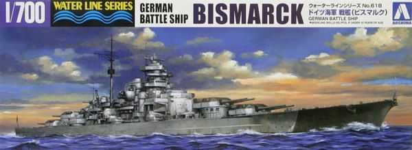 Ship Aoshima 1/700 Bismarck