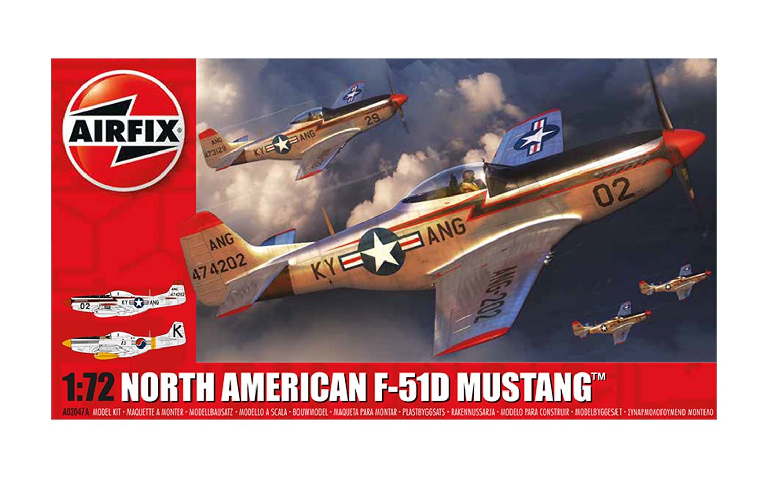 Aircraft Airfix 1/72 North American F-51D Mustang