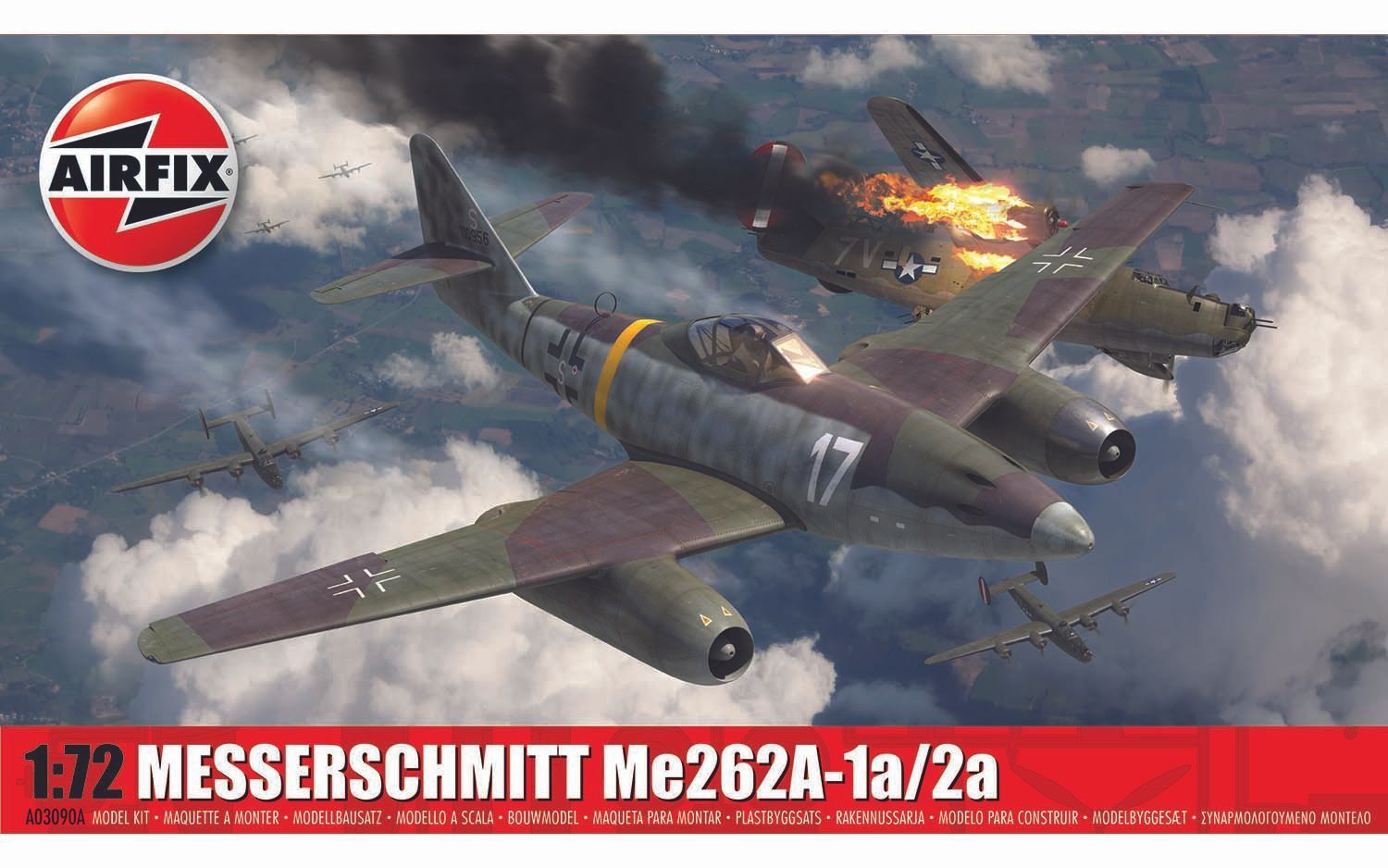 Aircraft Airfix 1/72 Messerschmitt Me262A-1a/2a