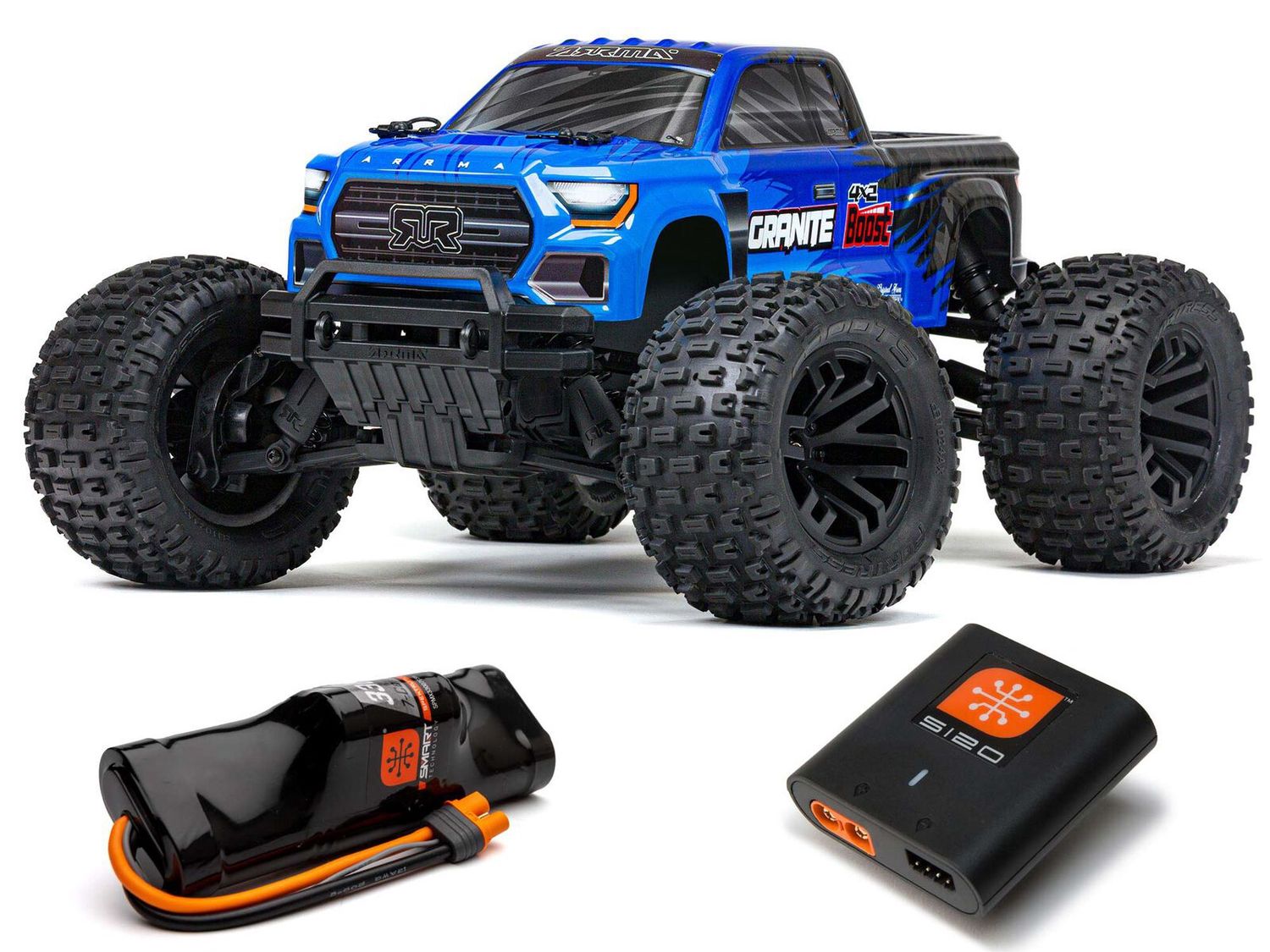 Granite Boost 4X2 550 Mega 1/10 2WD MT Blue w/Batt Chg