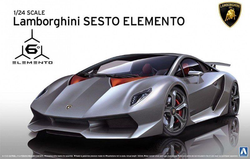 Cars, Bikes and Trucks Aoshima 1/24 Lamborghini Sesto Elemento