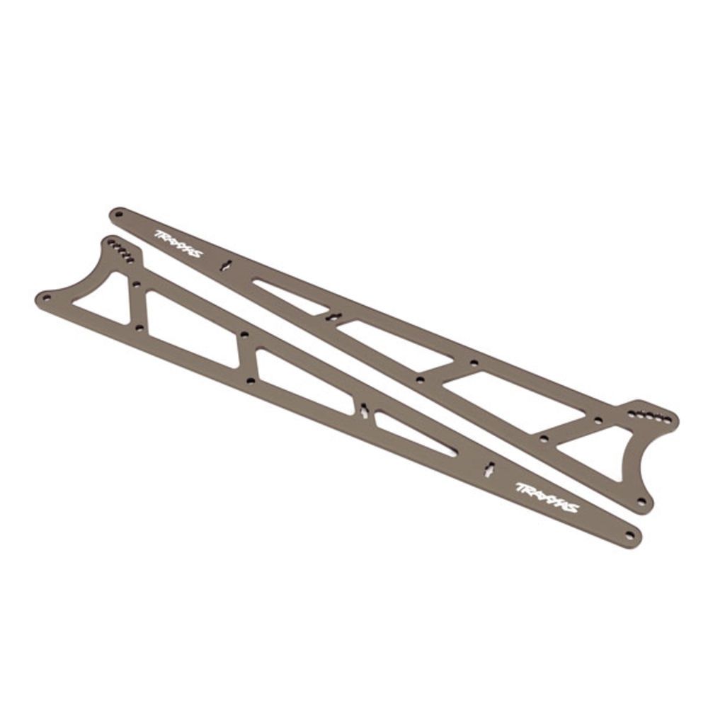 Side plates, wheelie bar, charcoal gray (aluminium) (2)