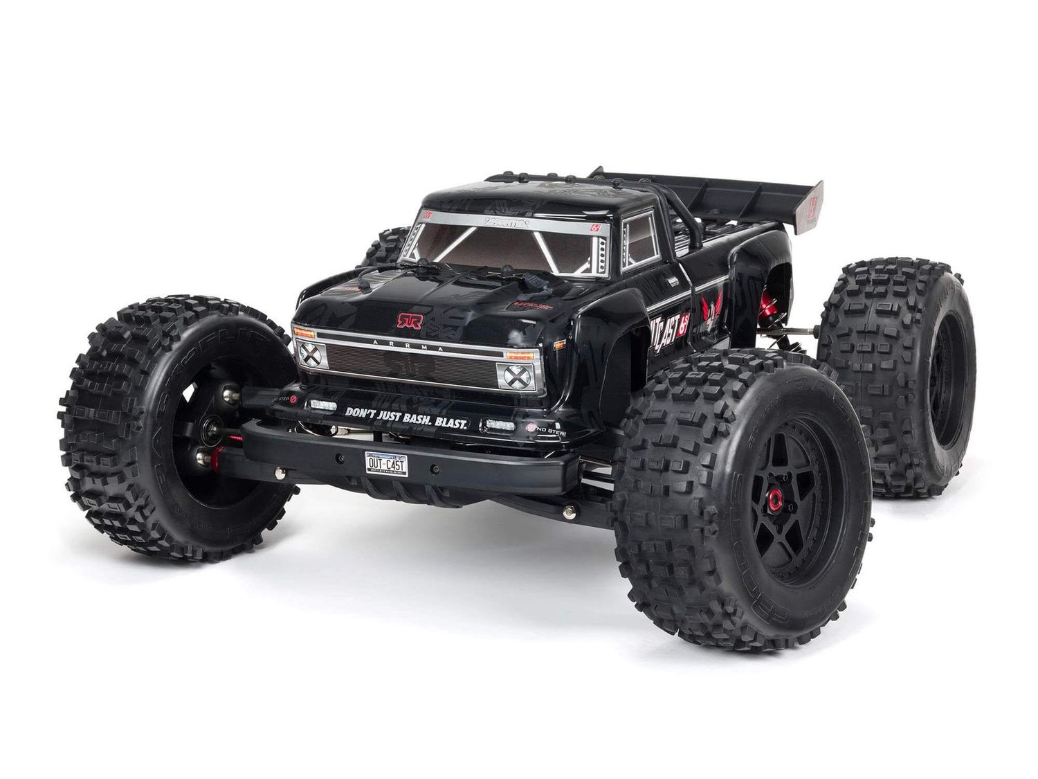 1/8 OUTCAST 6S BLX 4WD EXtreme Bash Stunt Truck RTR, Black