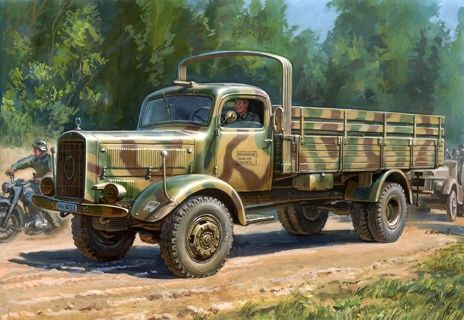 Military Zvezda 1/35 WWII German Heavy 4WD Cargo Truck Schwerer LKW 4.5T L4500A