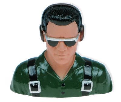 jp painted pilot P58 green