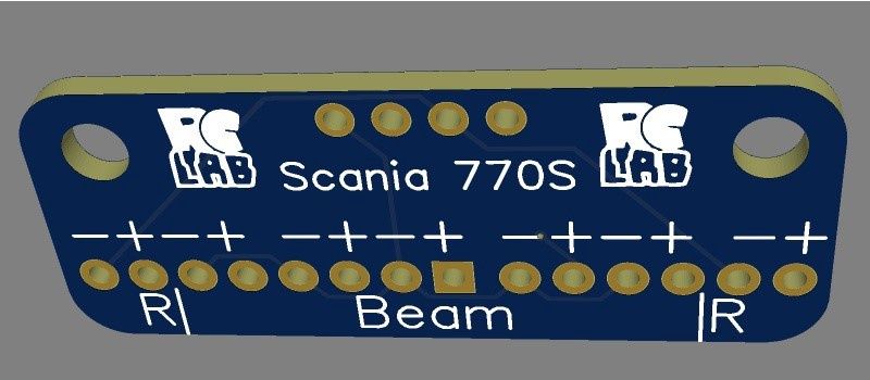 Scania 770S roof light board set (7.2v)
