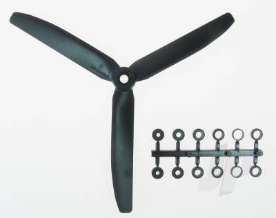 8x4 3 Blade Scale Propeller (Clockwise)