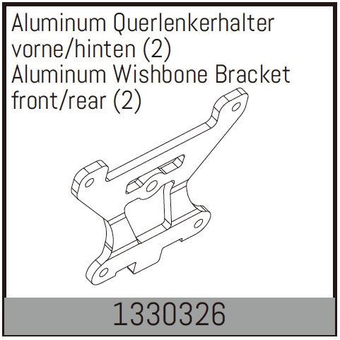 Aluminium Wishbone Bracket Front/Rear