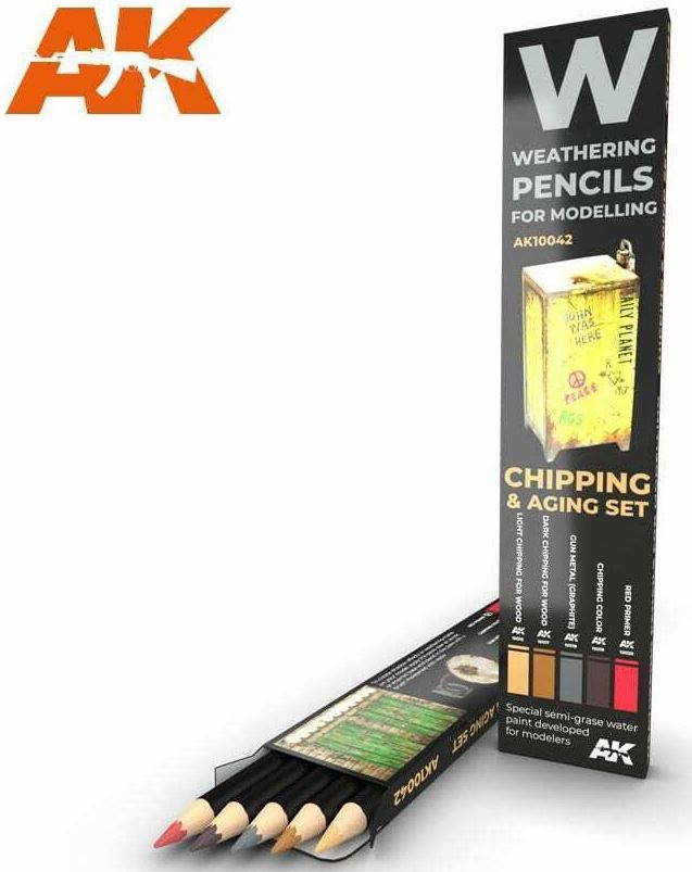 Watercolour Weathering Pencil Set – Chipping and Aging